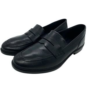 ECCO Women's Black Leather Loafer Dress Classic 15 Shoes